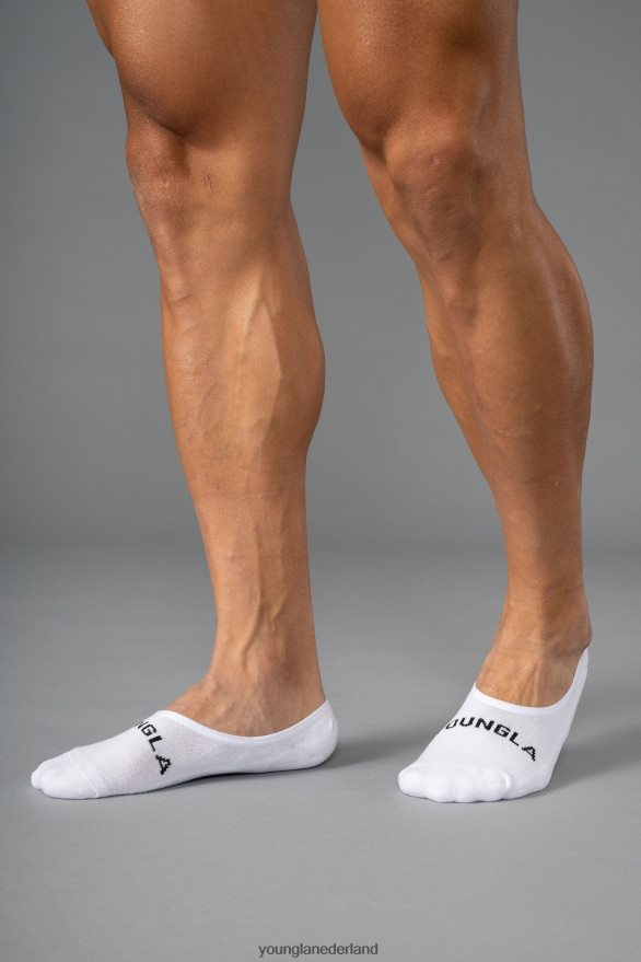 accessoire nl YoungLA Heren 711 no-show sokken, 3-pack zwart ZV0RH4992