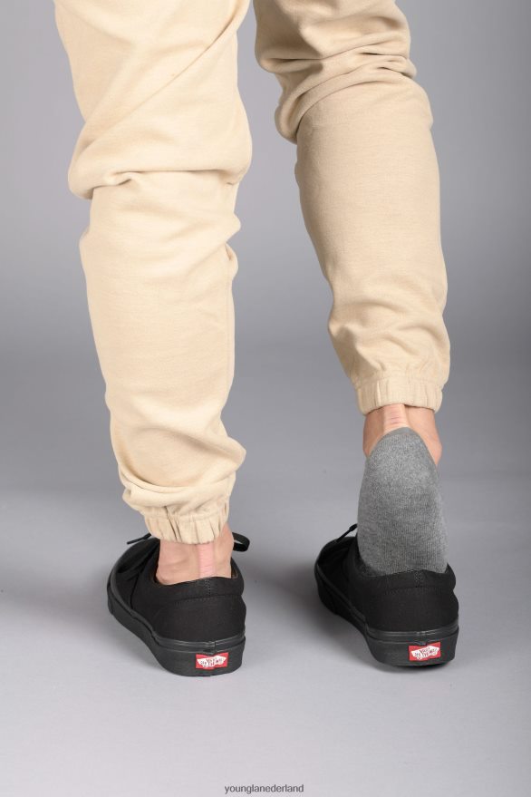 accessoire nl YoungLA Heren 711 no-show sokken, 3-pack zwart ZV0RH4992