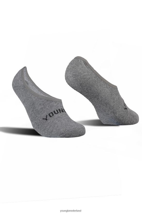 accessoire nl YoungLA Heren 711 no-show sokken, 3-pack zwart ZV0RH4992