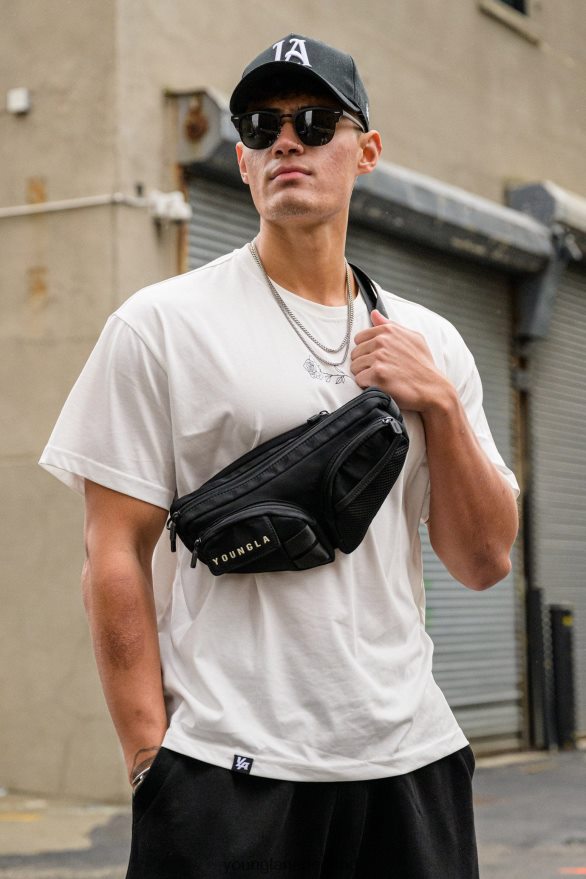 accessoire nl YoungLA Heren 750 mach 1 crossbodytassen gebroken wit ZV0RH4975