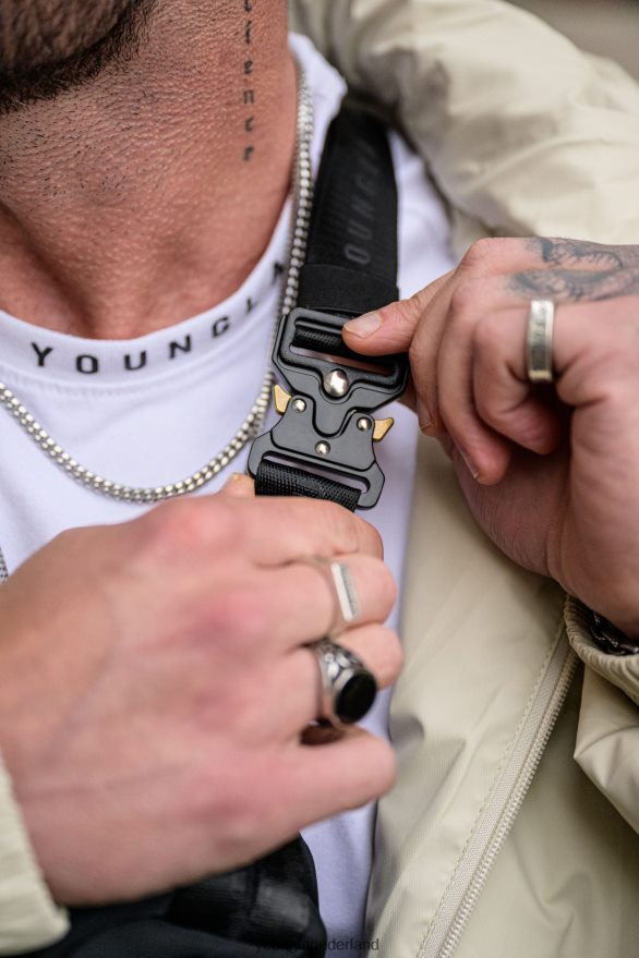 accessoire nl YoungLA Heren 750 mach 1 crossbodytassen gebroken wit ZV0RH4975