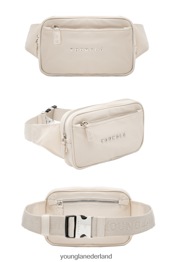 accessoire nl YoungLA Heren 751 luxueuze heuptasjes gebroken wit ZV0RH4972