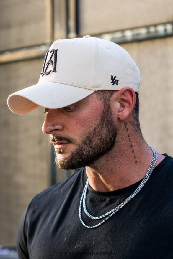 kleding nl YoungLA Heren 920 a-frame la snapback hoed 2.0 gebroken wit ZV0RH4944