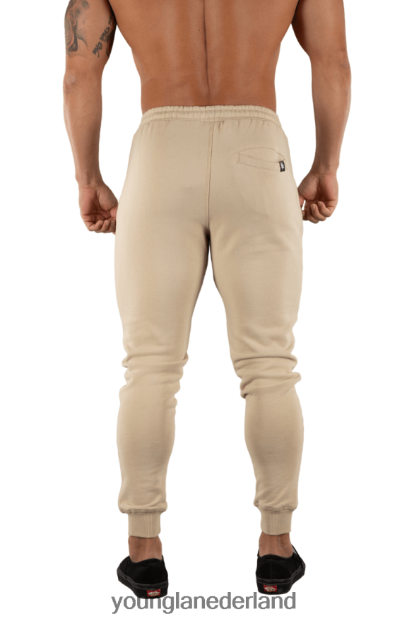 kleding nl YoungLA Heren 213 elite-joggers atletisch grijs gemêleerd ZV0RH4906