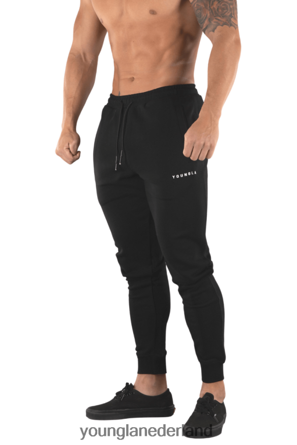 kleding nl YoungLA Heren 213 elite-joggers atletisch grijs gemêleerd ZV0RH4906
