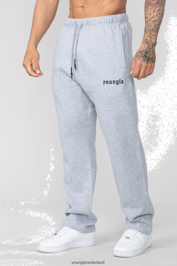 kleding nl YoungLA Heren 216 eeuwige zweet zonder manchetten grijs gemêleerd ZV0RH4895