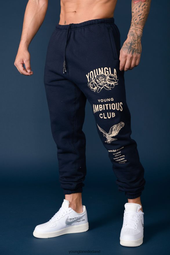 kleding nl YoungLA Heren 233 de onsterfelijke joggers bruin gewassen ZV0RH4846