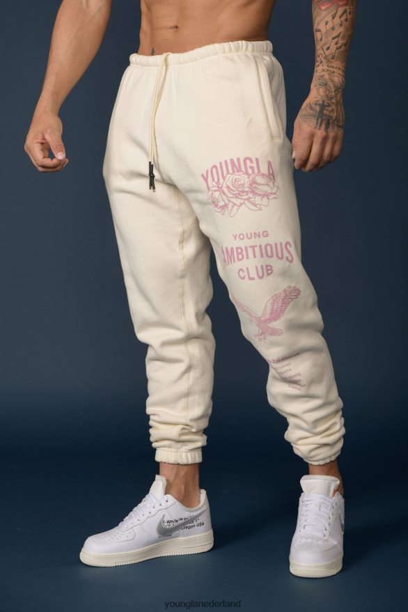 kleding nl YoungLA Heren 233 de onsterfelijke joggers grijs gewassen ZV0RH4847