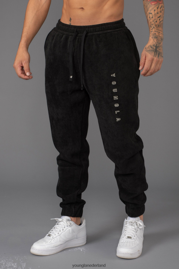kleding nl YoungLA Heren 244 esp-joggers zwart ZV0RH4929