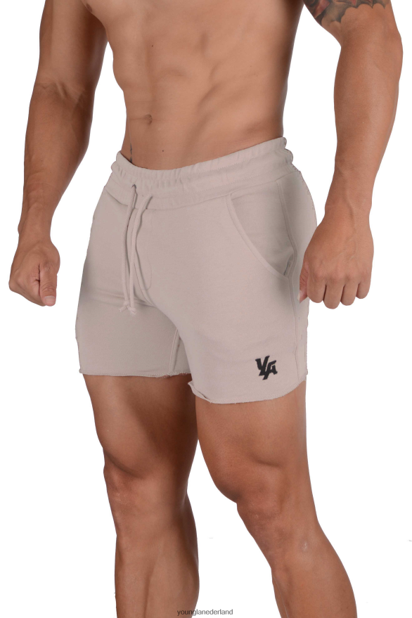 kleding nl YoungLA Heren 102 bodybuilding short van French Terry paddestoel ZV0RH4657