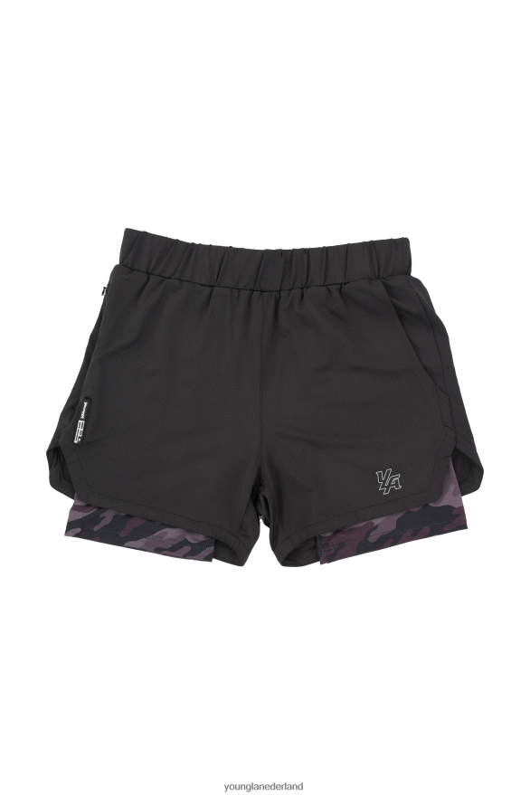 kleding nl YoungLA Heren 105 compressieshorts 2.0 zwart/zwarte camouflage ZV0RH4573