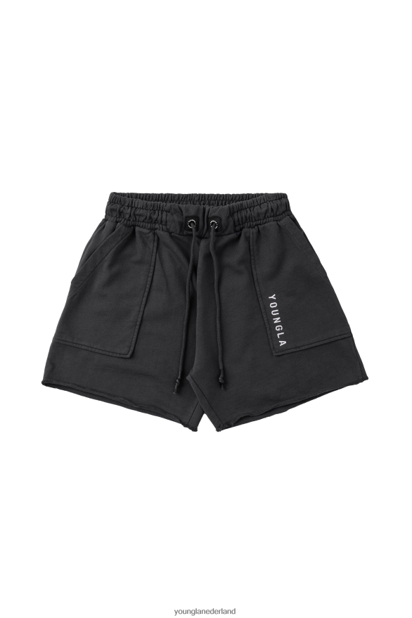 kleding nl YoungLA Heren 106 vintage korte broeken kolen wassen ZV0RH4623