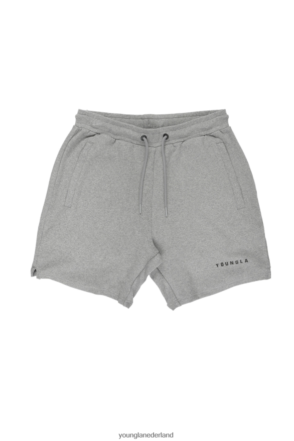 kleding nl YoungLA Heren 118 de perfecte korte broek grijze heide ZV0RH4554