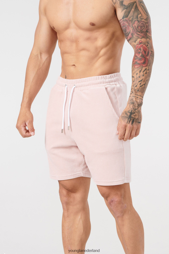 kleding nl YoungLA Heren 119 koordcollectie - korte broek roze ZV0RH4592
