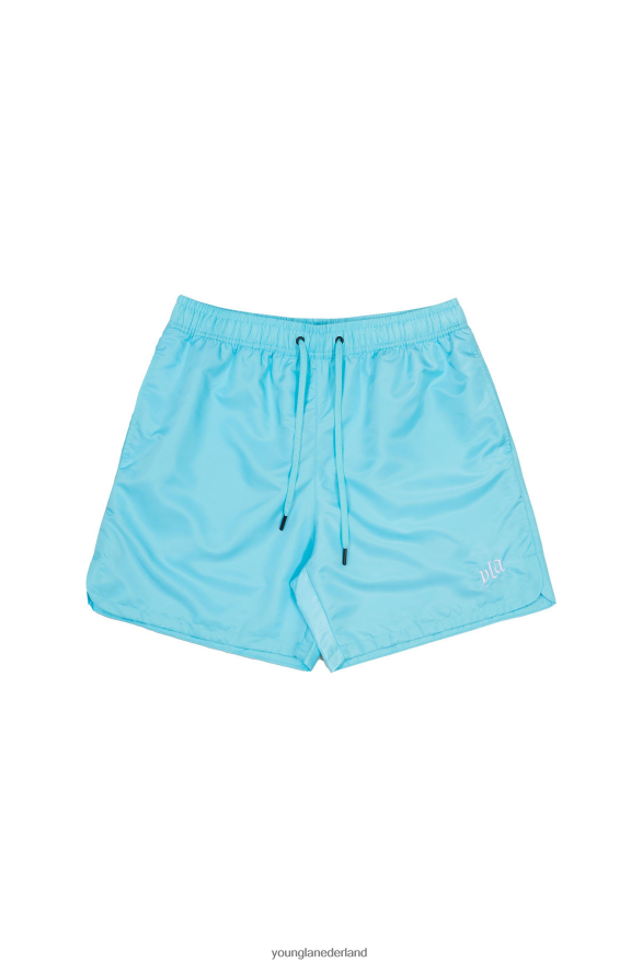 kleding nl YoungLA Heren 123 pastelkleurige shorts pastelblauw ZV0RH4477