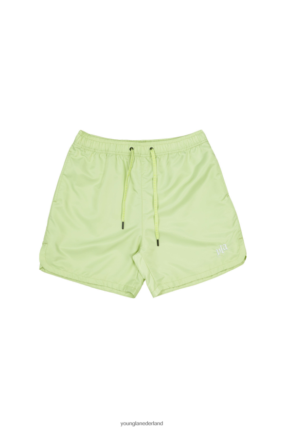 kleding nl YoungLA Heren 123 pastelkleurige shorts pastelgroen ZV0RH4478