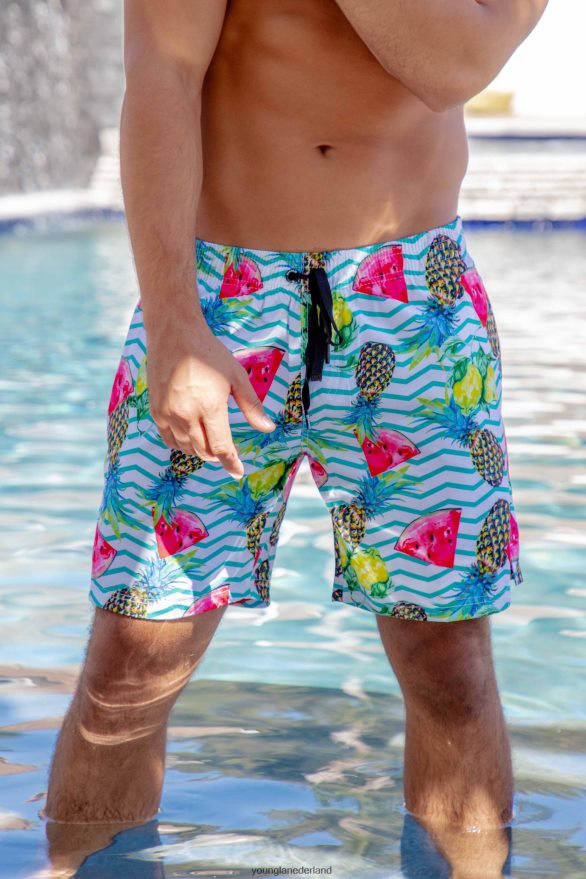 kleding nl YoungLA Heren 128 abstracte zwemshort \'22 donut ZV0RH4708