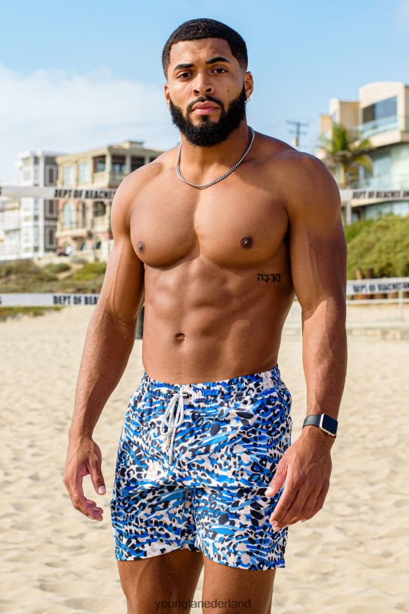 kleding nl YoungLA Heren 128 abstracte zwemshort \'22 harige luipaard ZV0RH4709