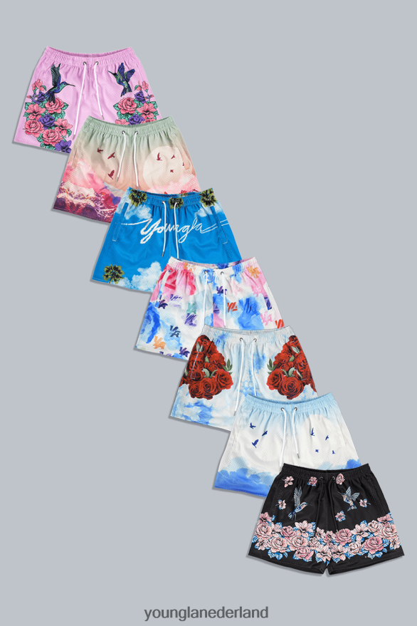 kleding nl YoungLA Heren 141 the block party-short Kleuren explosie ZV0RH4613