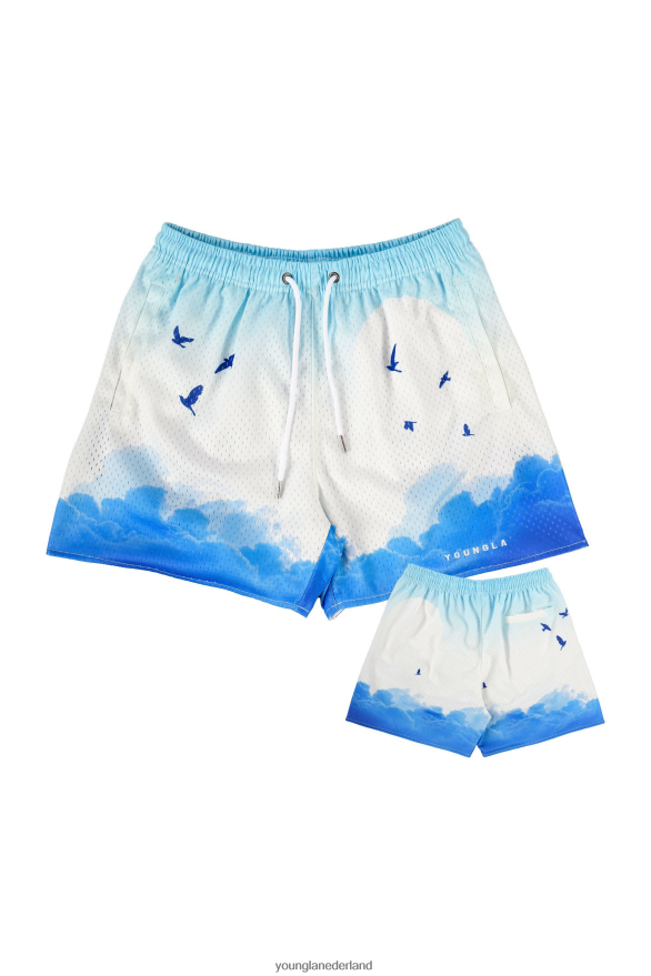 kleding nl YoungLA Heren 141 the block party-short boven de wolken ZV0RH4610