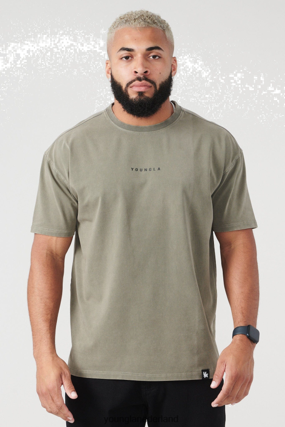 kleding nl YoungLA Heren 401 essentiële jack-T-shirts zomer 23\' turf wassen ZV0RH4206