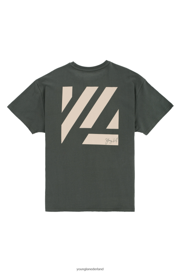 kleding nl YoungLA Heren 413 oversized blokoverhemden Bos Groen ZV0RH4262