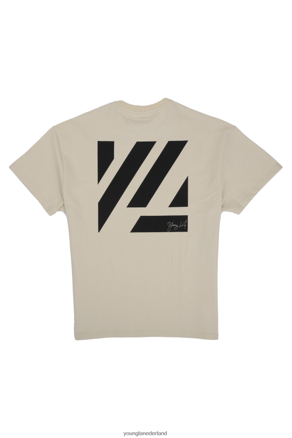 kleding nl YoungLA Heren 413 oversized blokoverhemden gebroken wit ZV0RH4259