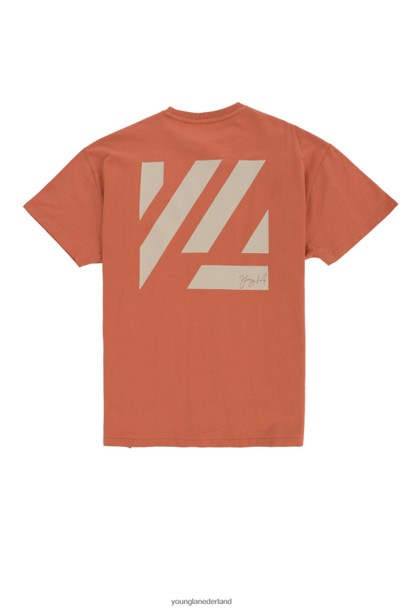 kleding nl YoungLA Heren 413 oversized blokoverhemden zonsondergang oranje ZV0RH4263