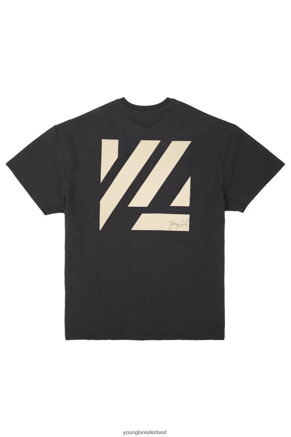 kleding nl YoungLA Heren 413 oversized blokoverhemden zwart ZV0RH4258