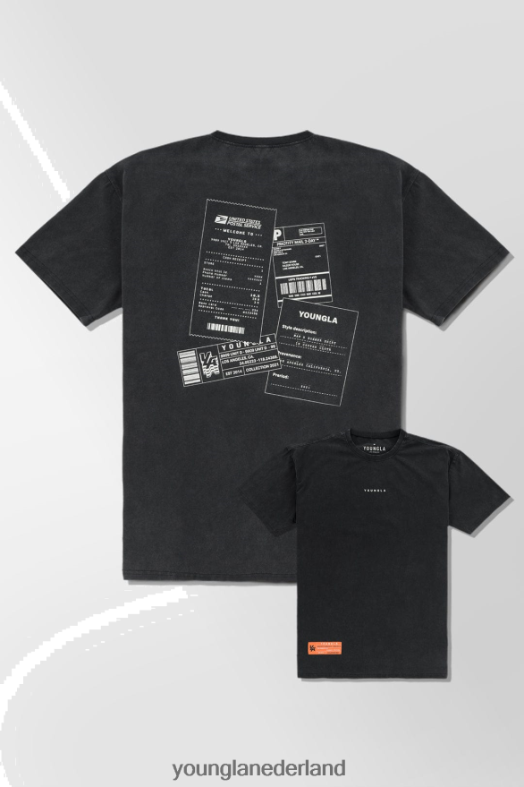 kleding nl YoungLA Heren 449 gewassen drip-T-shirts Postkantoor ZV0RH4274