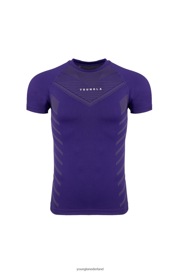 kleding nl YoungLA Heren 465 compressie-T-shirts voor superhelden donkerpaars ZV0RH4125