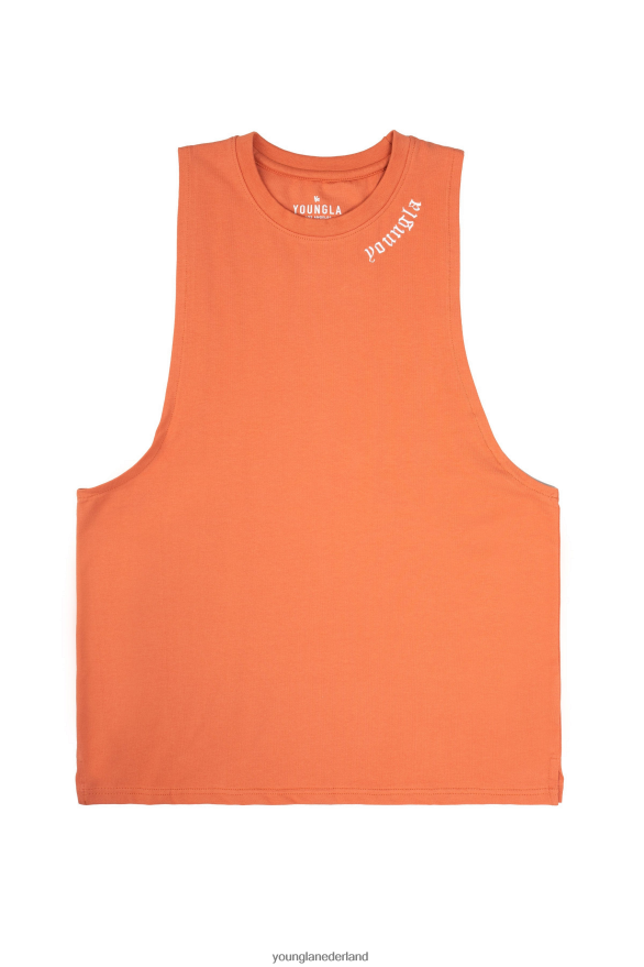 kleding nl YoungLA Heren 303 oude Engelse tanks roestig oranje ZV0RH475