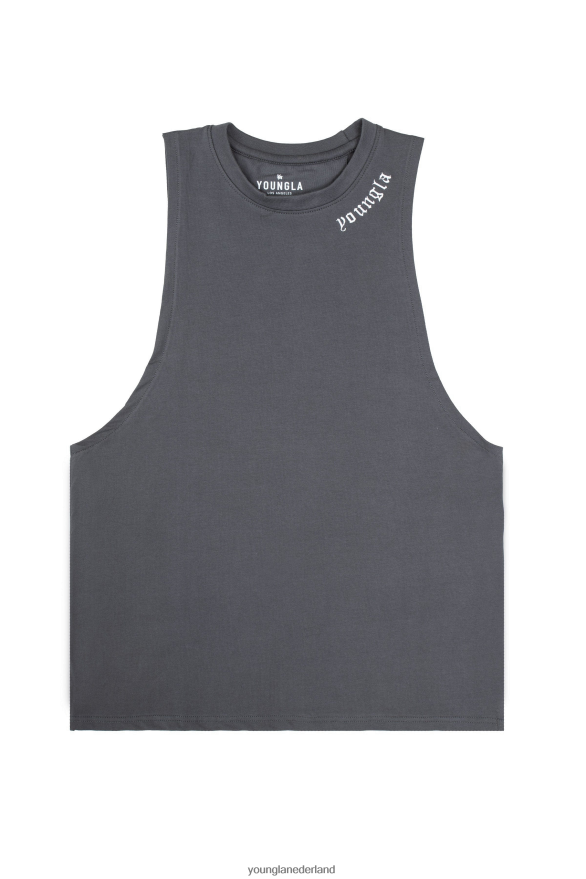kleding nl YoungLA Heren 303 oude Engelse tanks steenkool ZV0RH474