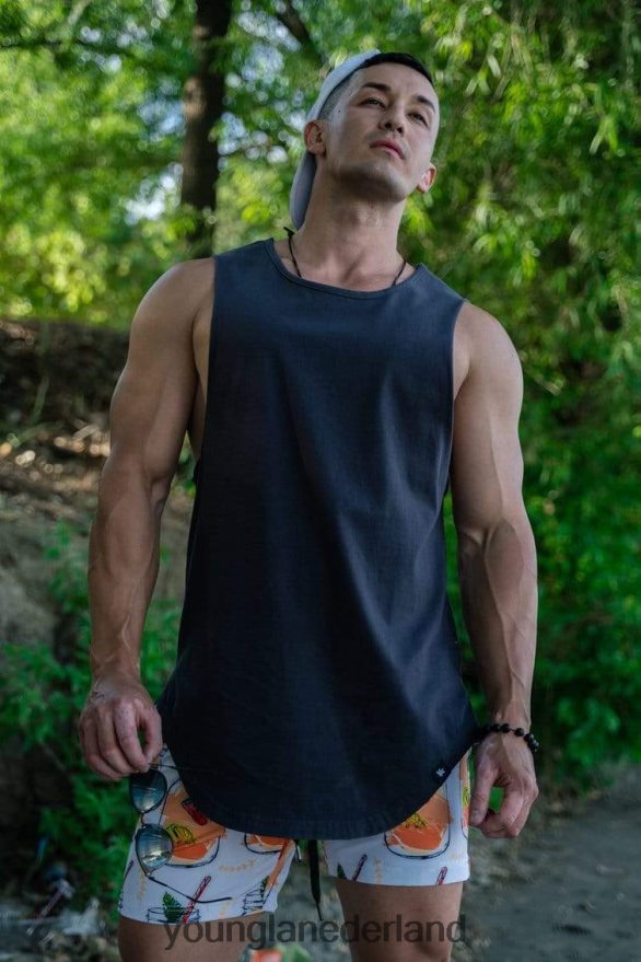 kleding nl YoungLA Heren 308 spiertanks steenkool ZV0RH483