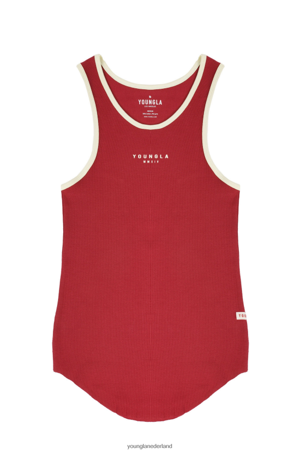 kleding nl YoungLA Heren 313 raketribtanks rood ZV0RH453