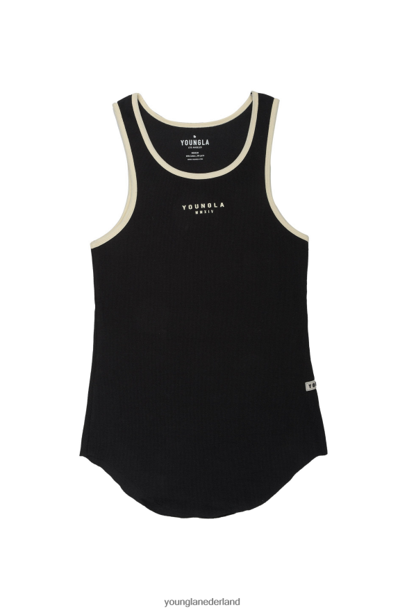 kleding nl YoungLA Heren 313 raketribtanks zwart ZV0RH447