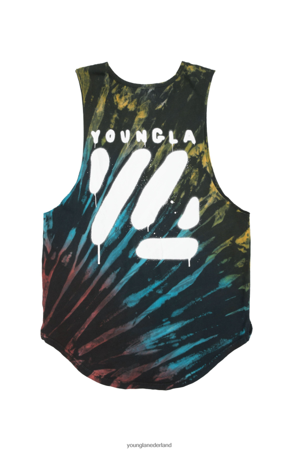 kleding nl YoungLA Heren 321 tie-dye blok afgesneden tanks carnaval ZV0RH414
