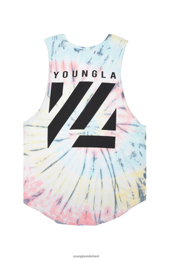 kleding nl YoungLA Heren 321 tie-dye blok afgesneden tanks suikerspin ZV0RH412