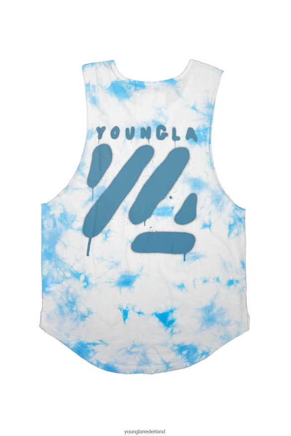 kleding nl YoungLA Heren 321 tie-dye blok afgesneden tanks vriendelijke luchten ZV0RH413