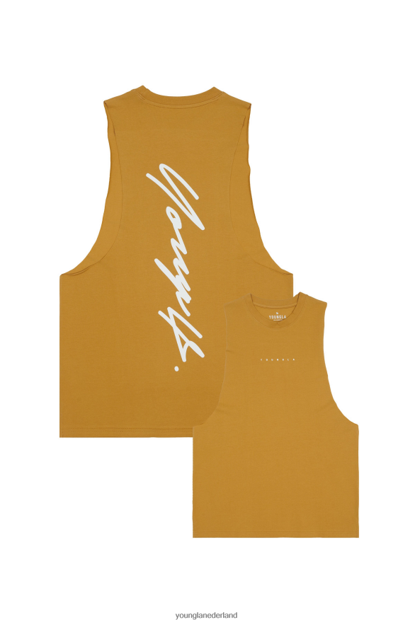 kleding nl YoungLA Heren 323 handtekening deltatanks mosterdgeel ZV0RH49