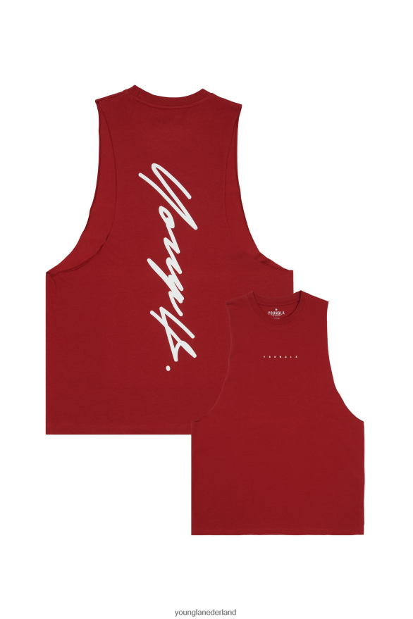 kleding nl YoungLA Heren 323 handtekening deltatanks rood ZV0RH410