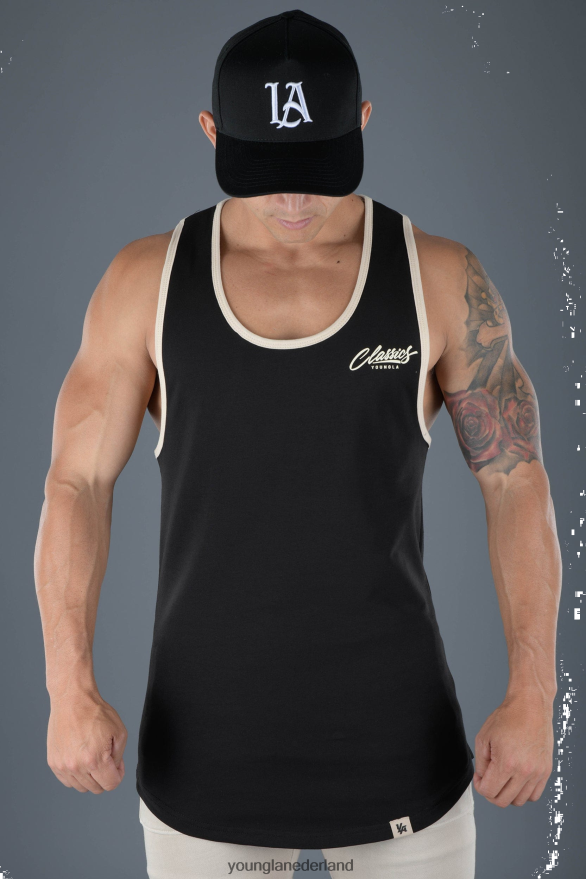 kleding nl YoungLA Heren 324 klassiekers stringertank zwart ZV0RH4108