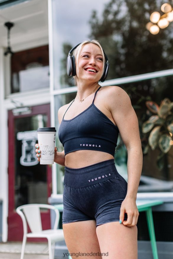 kleding nl YoungLA vrouwen w311 carbon sportbeha met gekruiste rug pruimentruffel ZV0RH41006