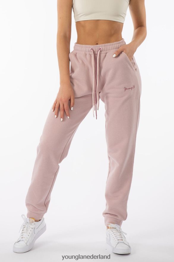 kleding nl YoungLA vrouwen W207 drievoudige stringjoggingbroek grijs gemêleerd ZV0RH41136