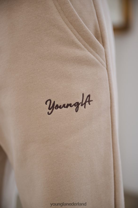 kleding nl YoungLA vrouwen W207 drievoudige stringjoggingbroek grijs gemêleerd ZV0RH41136