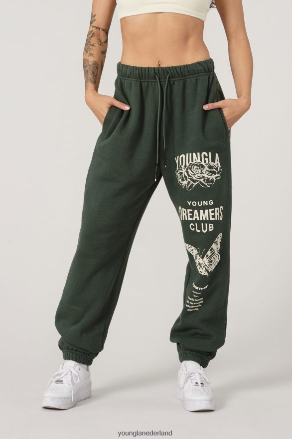 kleding nl YoungLA vrouwen w211 dromerige joggers Bos Groen ZV0RH41123