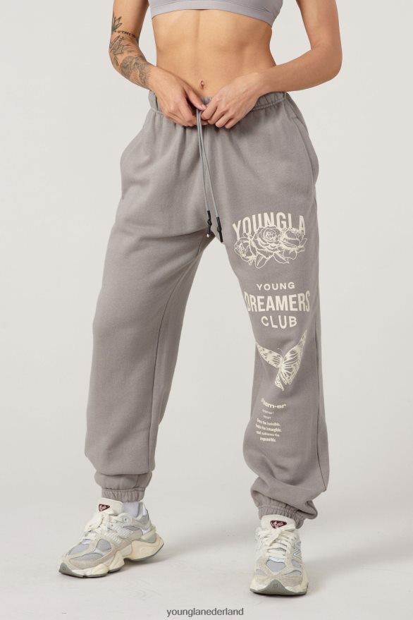 kleding nl YoungLA vrouwen w211 dromerige joggers steengrijs ZV0RH41125