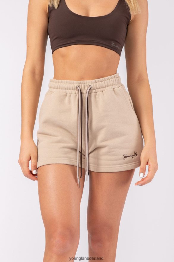 kleding nl YoungLA vrouwen W107 driedubbele stringshort grijs gemêleerd ZV0RH41087