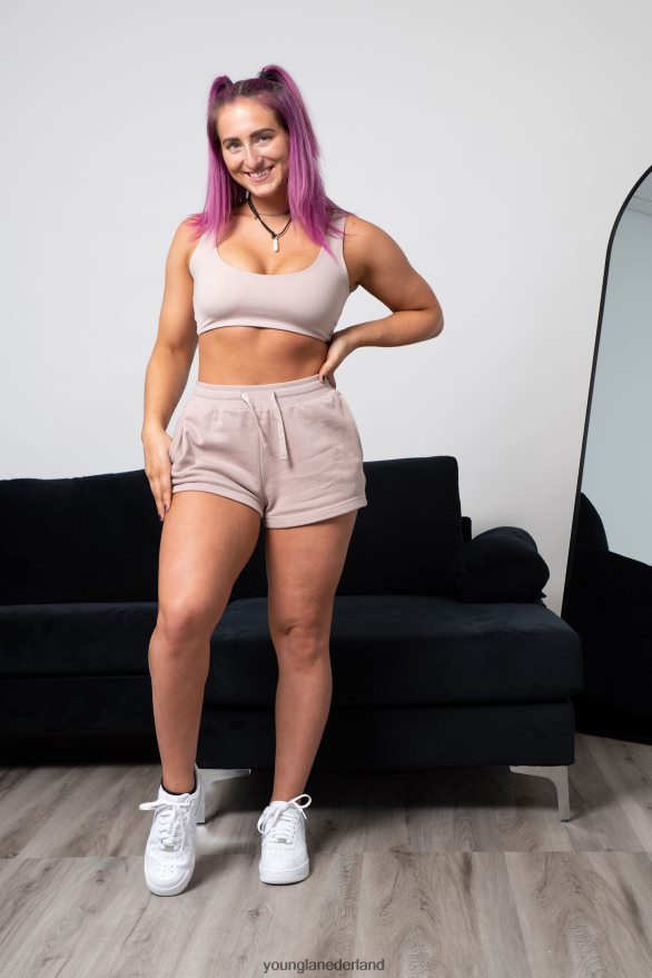 kleding nl YoungLA vrouwen w101 - korte broek voor dagelijks gebruik steenkool ZV0RH41108