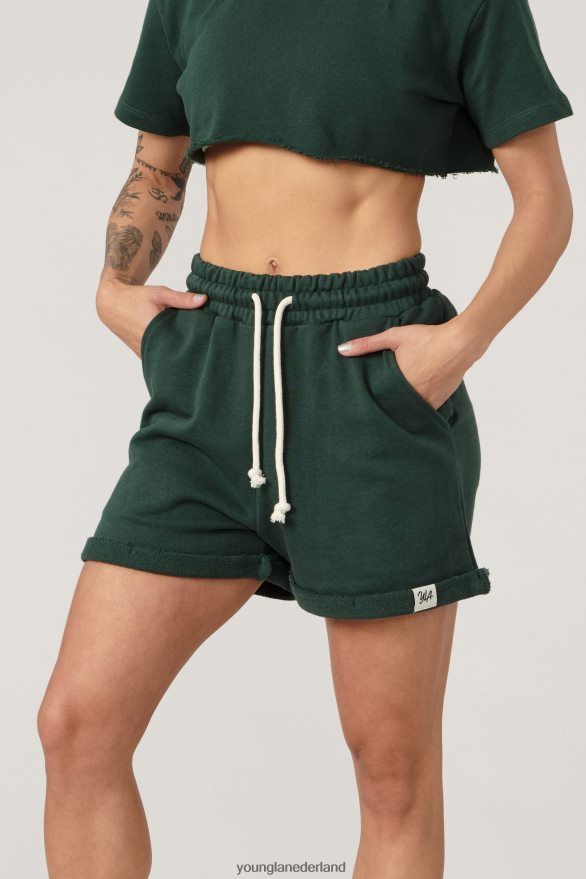 kleding nl YoungLA vrouwen w102 supreme korte broek bruin ZV0RH41090